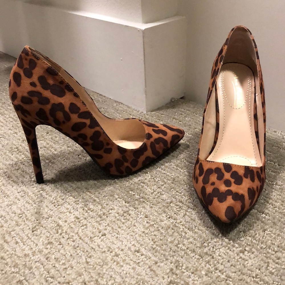 Leopard print heels